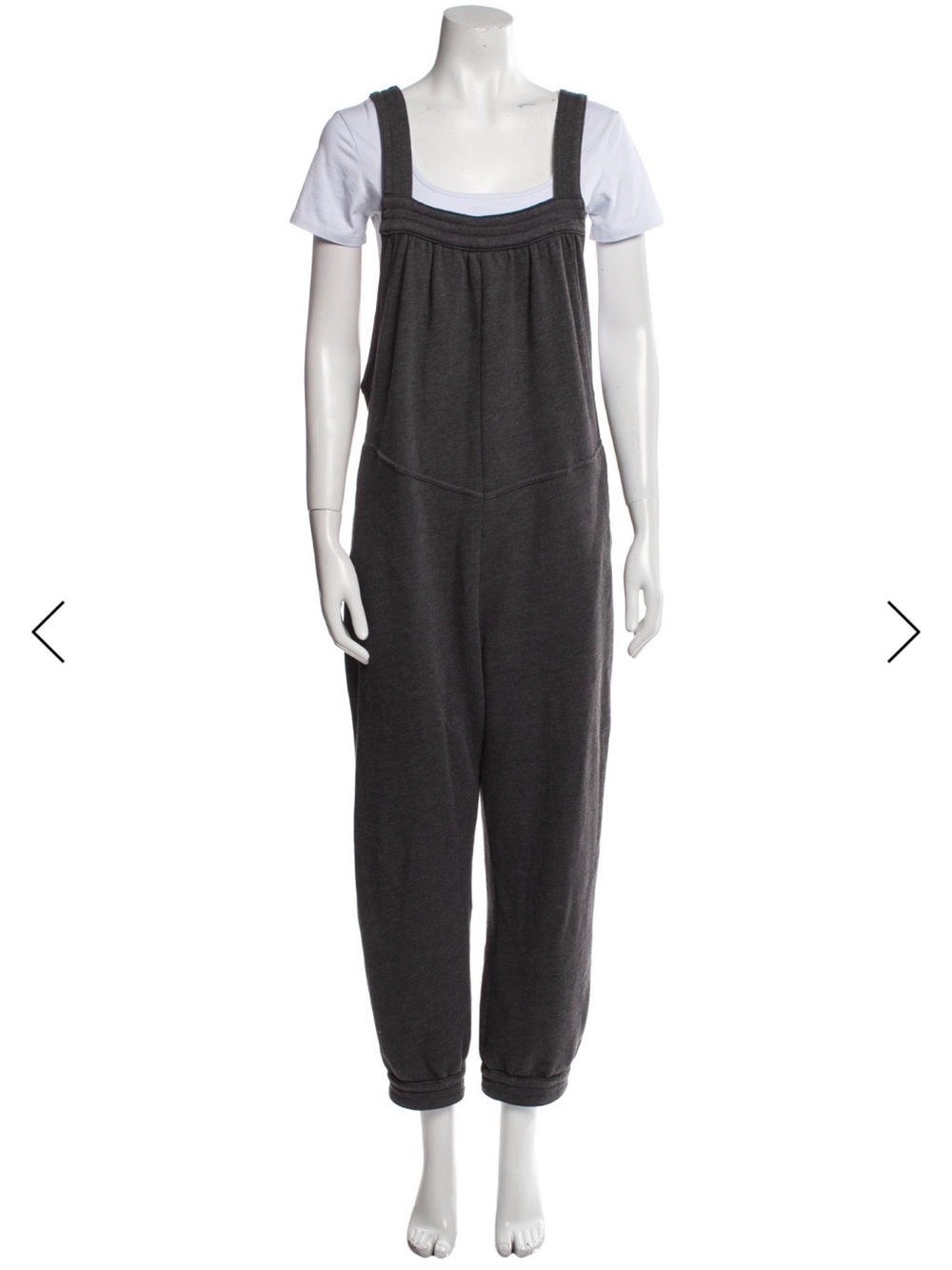 Xirena Charcoal Relaxed Knit Jumpsuit Overalls - Women